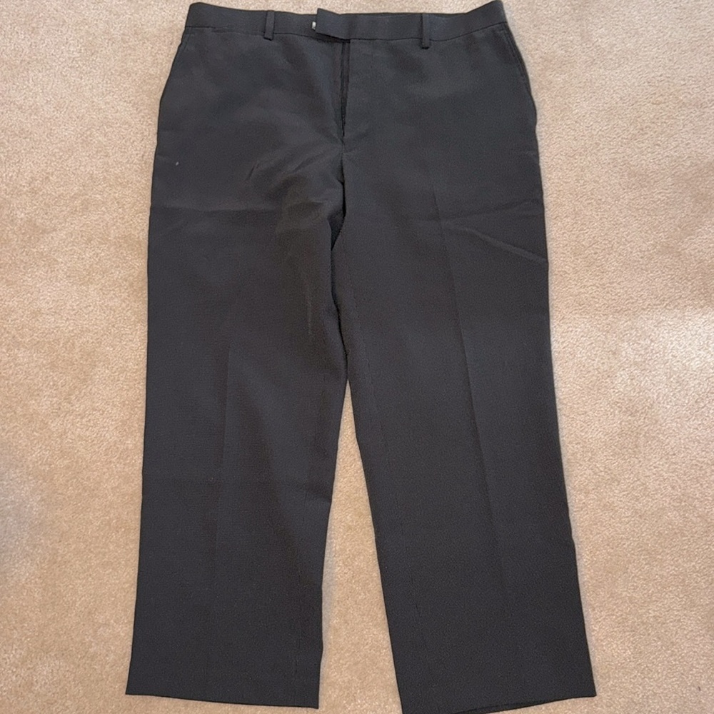Men’s Dress Pants, EUC, Black Pinstriped (CL)